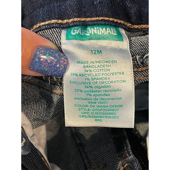 NWT GARANIMALS Girls Skinny Fit Jeans 12M - Picture 4 of 5